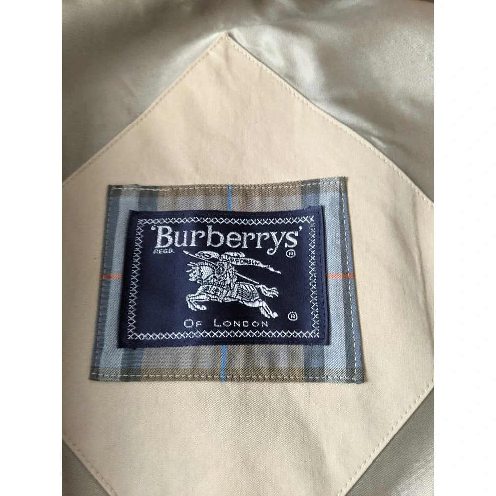 Burberrys of London Vintage Mens 100% Wool Zip In Vest Liner only Tan Khaki 54